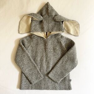 Oeuf NYC - Grey Baby Bunny Ears Hoodie, Size 2-3Y